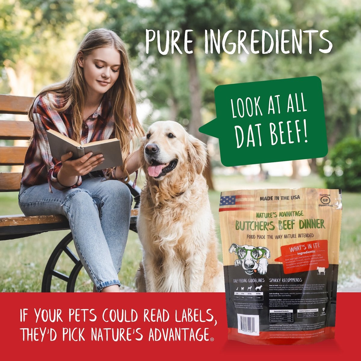 Nature's Advantage Grain-Free Butcher's Beef Dinner Dry Dog Food