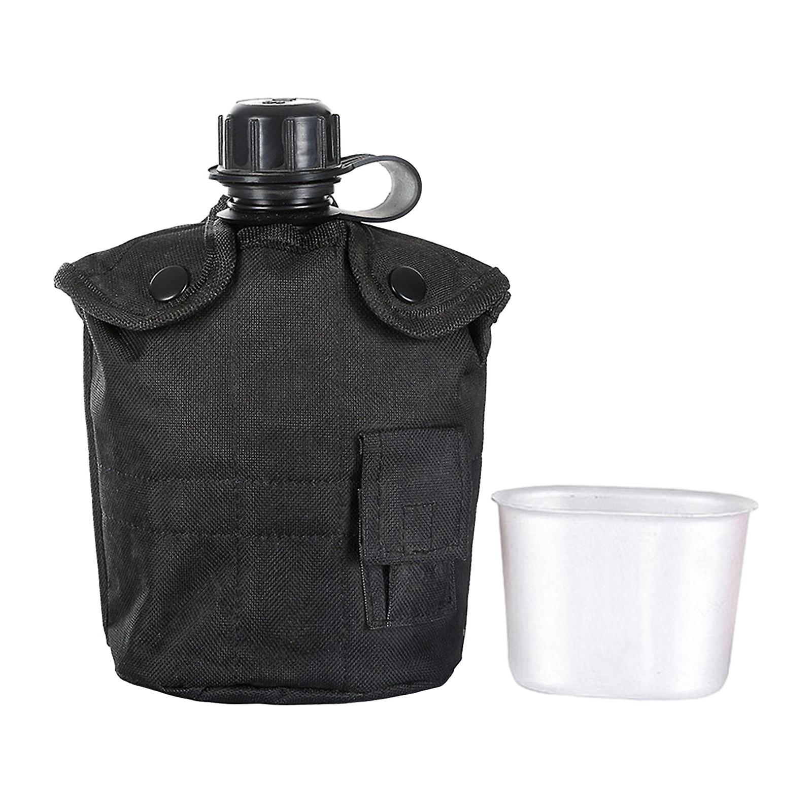 Water Bottle Kettle Bag Outdoor Bottle For Outdoor Activities Hunting Hiking Black