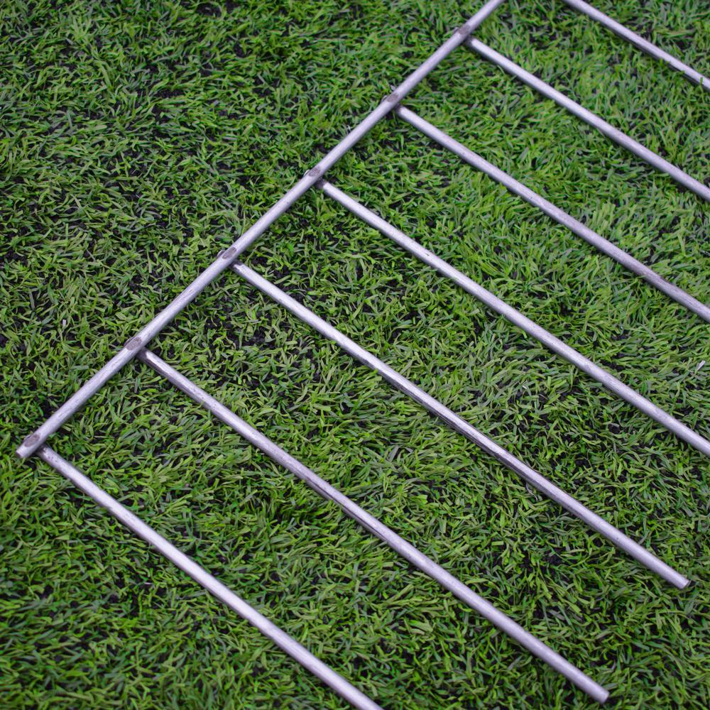 Dig Defence 10 Pack No-Dig Large Animal Barrier Fence 10" L x 32" W Galvanized Steel