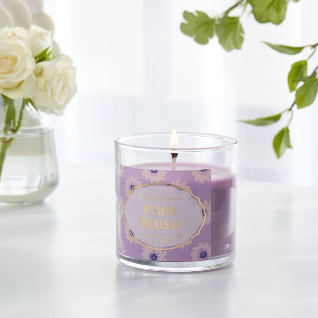 4 1oz Small Jar Candle Plum Blush