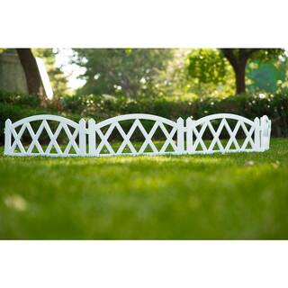 Worth Garden 4-Panel White Plastics Fence 3118