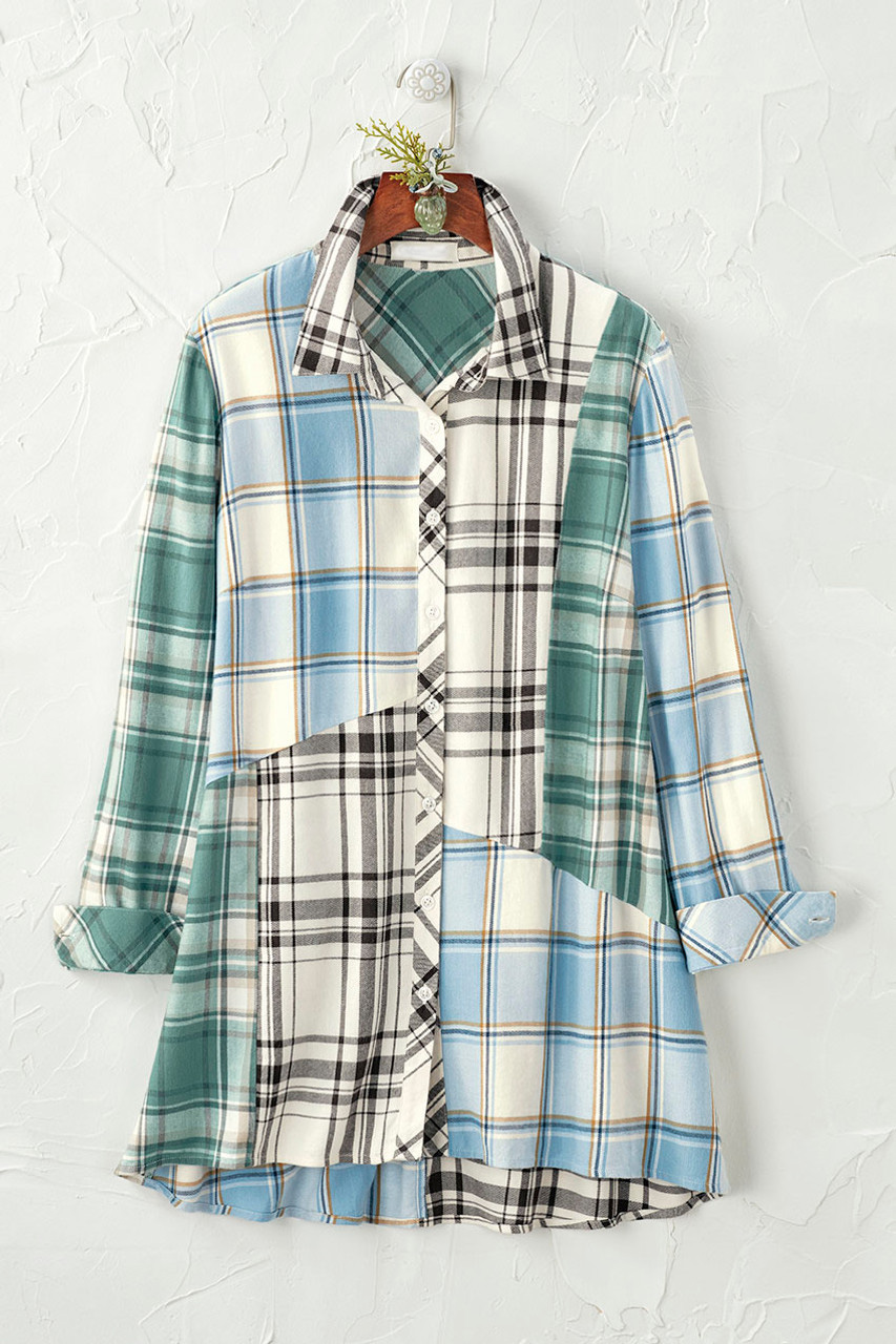 Into the Mix Plaid Tunic