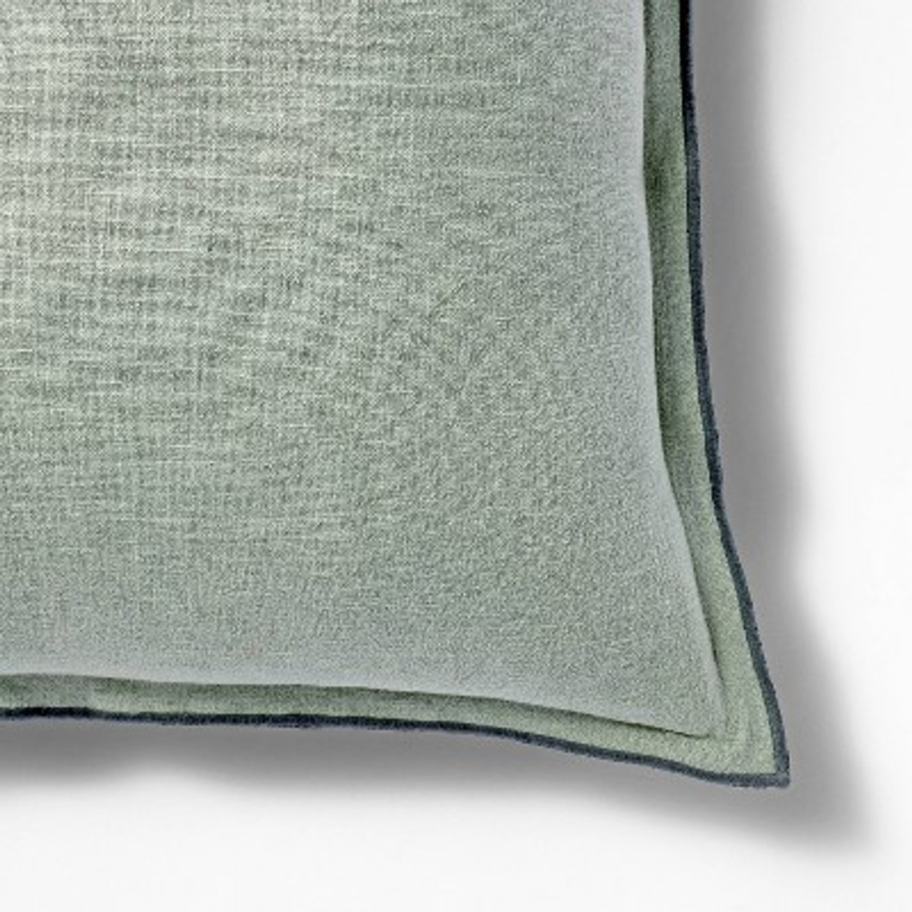 Oversized Linen Square Throw Pillow Green - Threshold™ designed with Studio McGee