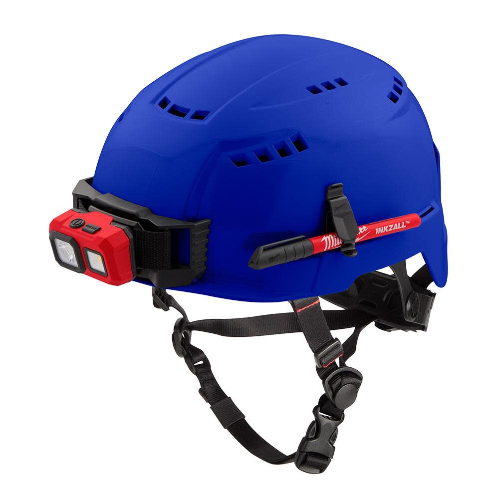 Milwaukee Blue Vented Safety Helmet (USA) - Type 2 Class C 48-73-1304 from Milwaukee