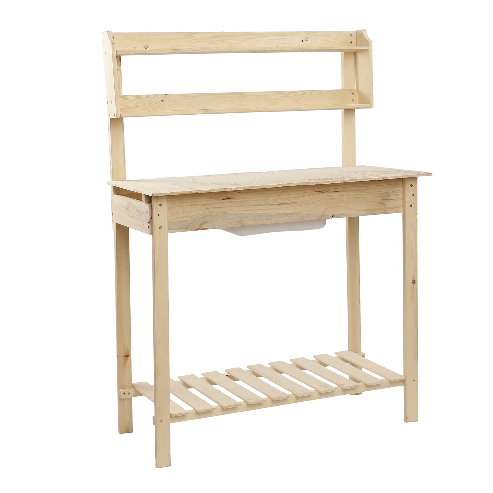 Wooden Garden Workbench Sliding Table Top