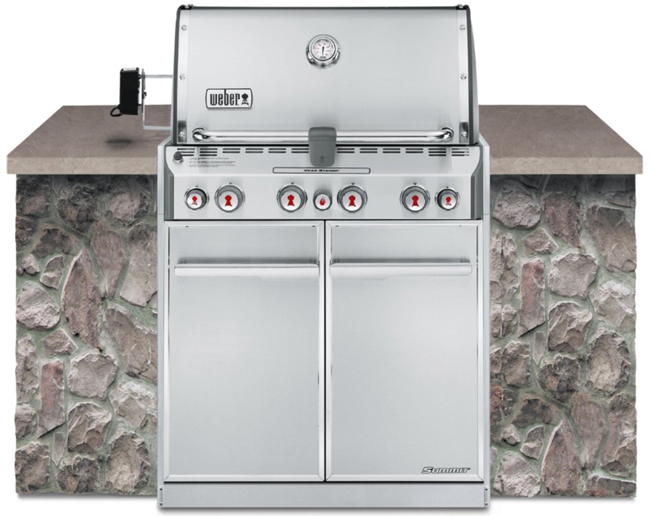 Weber Summit S-460 Stainless Steel Built-In Liquid Propane Gas Grill