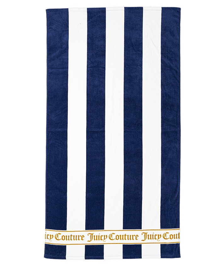 Juicy Couture Cabana Stripe Beach Towel 36 x 68