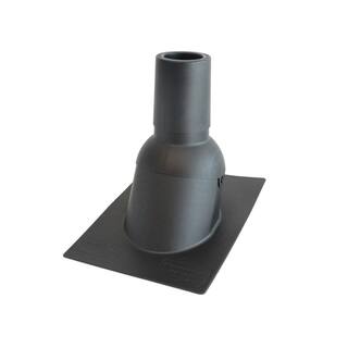 Perma-Boot 4 in. Inside Diameter Black New Construction or Reroof Thermoplastic Vent Pipe Roof Flashing PB 312-4BK