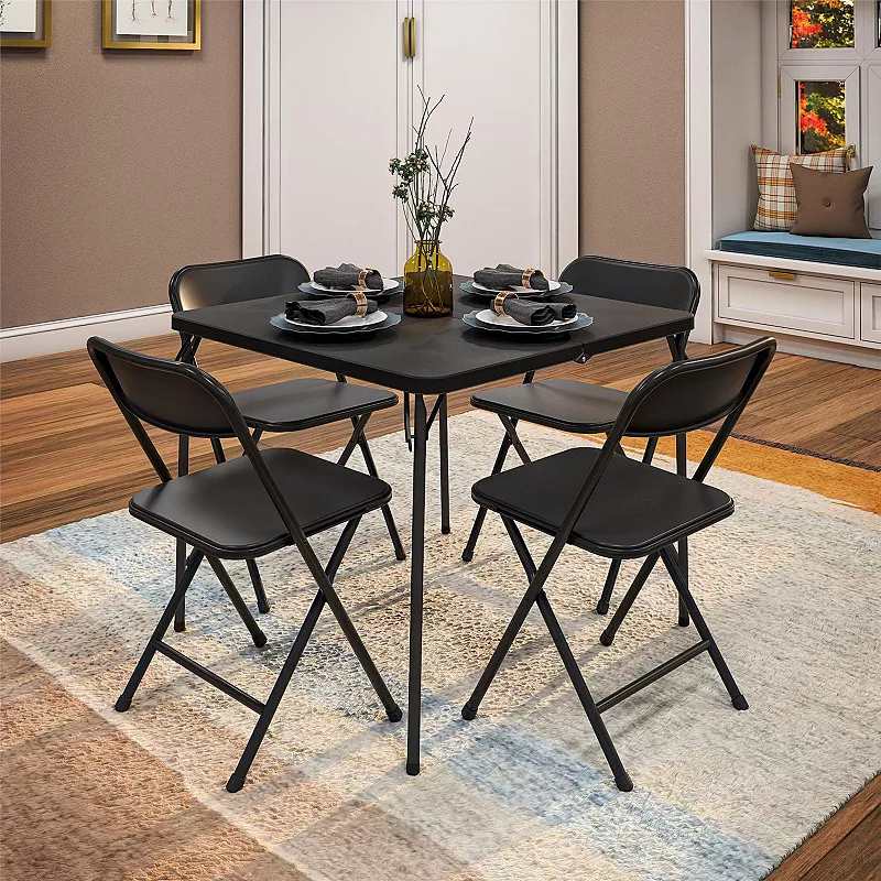 Cosco Folding Table and Chair Dining 5-piece Set