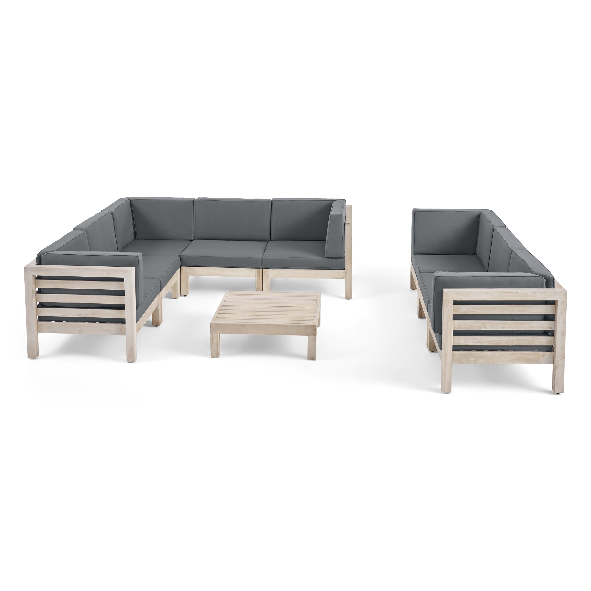 Ravello Outdoor Sectional Sofa Set with Coffee Table