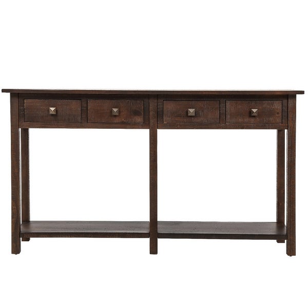 Console Table with Drawer and Bottom Shelf