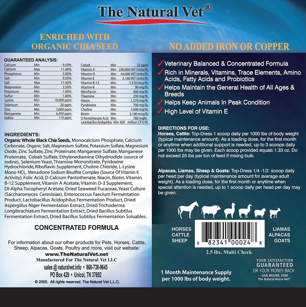 The Natural Vet Multi Check Multi-Species Vitamin Mineral Supplement