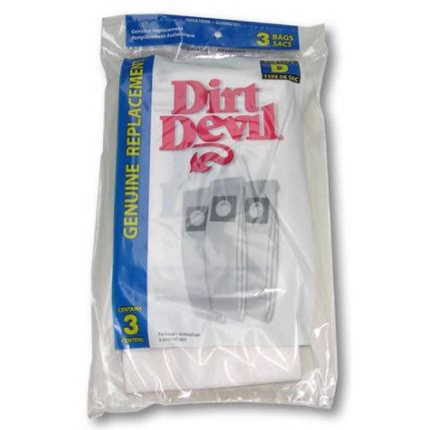 Dirt Devil Vacuum Bag For Featherlite， Lite， Lite Plus and Sensation 3 pk