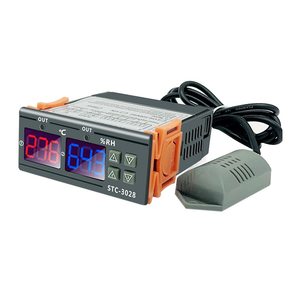 Stc-3028 Digital Temperature Humidity Controller Meter Intelligent Thermostat Humidistat Thermometer Hygrometer For Freezer Fridge Hatching