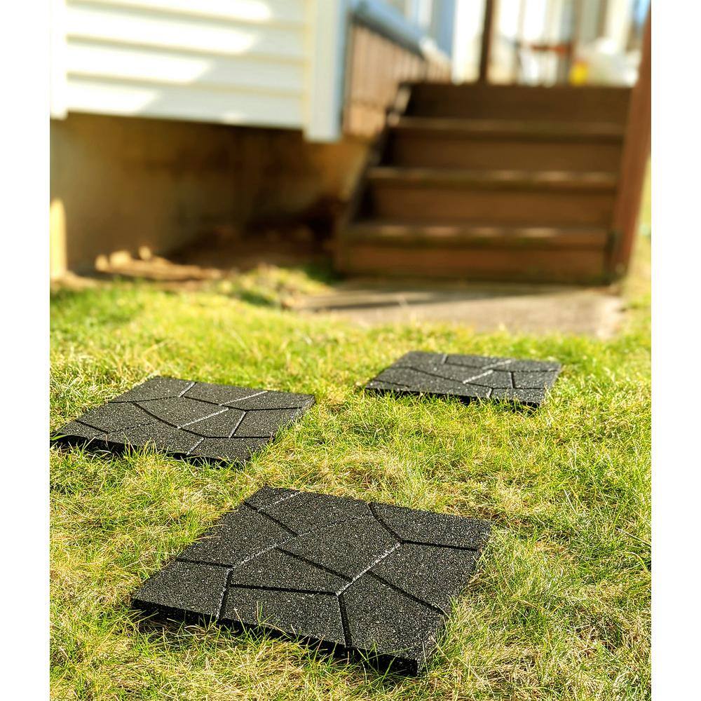 Flexon Dual Sided Rubber Stepping Stone (Set of 3) DSSS-BL3F