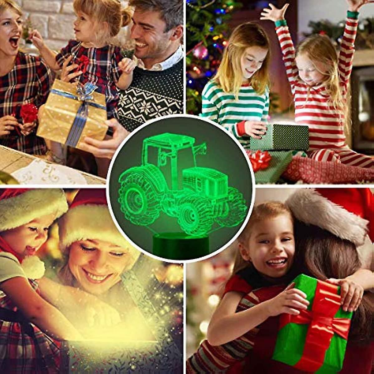 Led Night Lights 3d Illusion Bedside Table Lamp 16 Colours Changing Sleeping Lighting With Smart Touch Button Cute Warming Present Creative Decoration