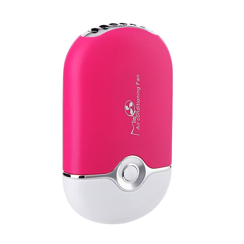 Mini Personal Handheld Fan， Air Conditioning Electric Fan， Usb Rechargeale Portable Refrigeration-pink