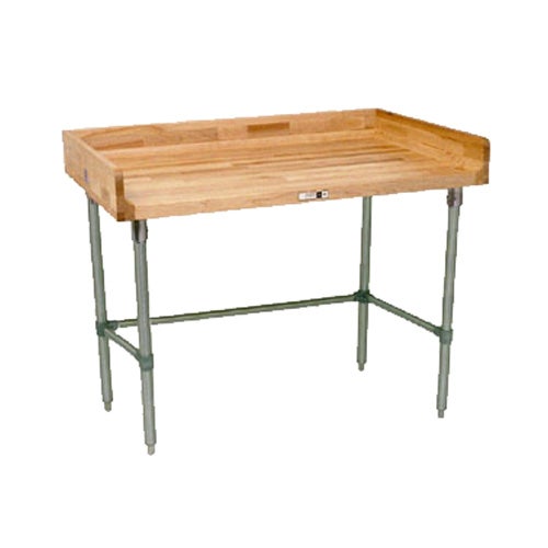 John Boos DSB08A Work Table， Wood Top， 84