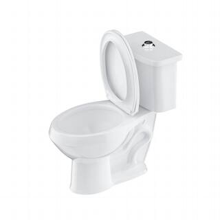 Two-Piece 1.11.6 GPF Dual Flush Elongated Toilet in White Seat Included HKD-TPT2468T-W