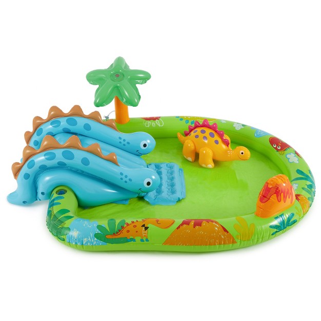 Intex 57166ep Little Dino Dinosaur Themed Inflatable Backyard Pool Play Center