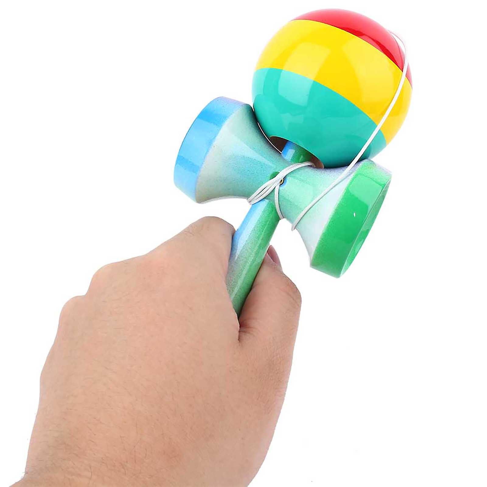 Japanese Traditional Toy Wooden Painted Ball Kendama Kids Sports Game