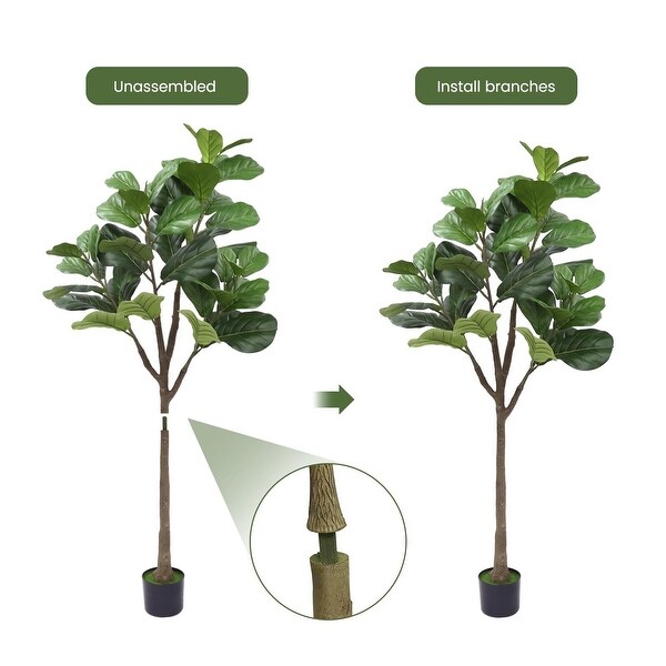 Artificial Fiddle Leaf Fig Tree 5FT