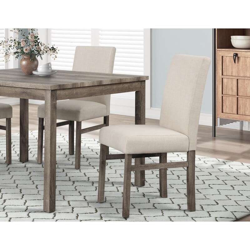 Best Master Furniture 5 Pieces Rustic Farmhouse Dining Set