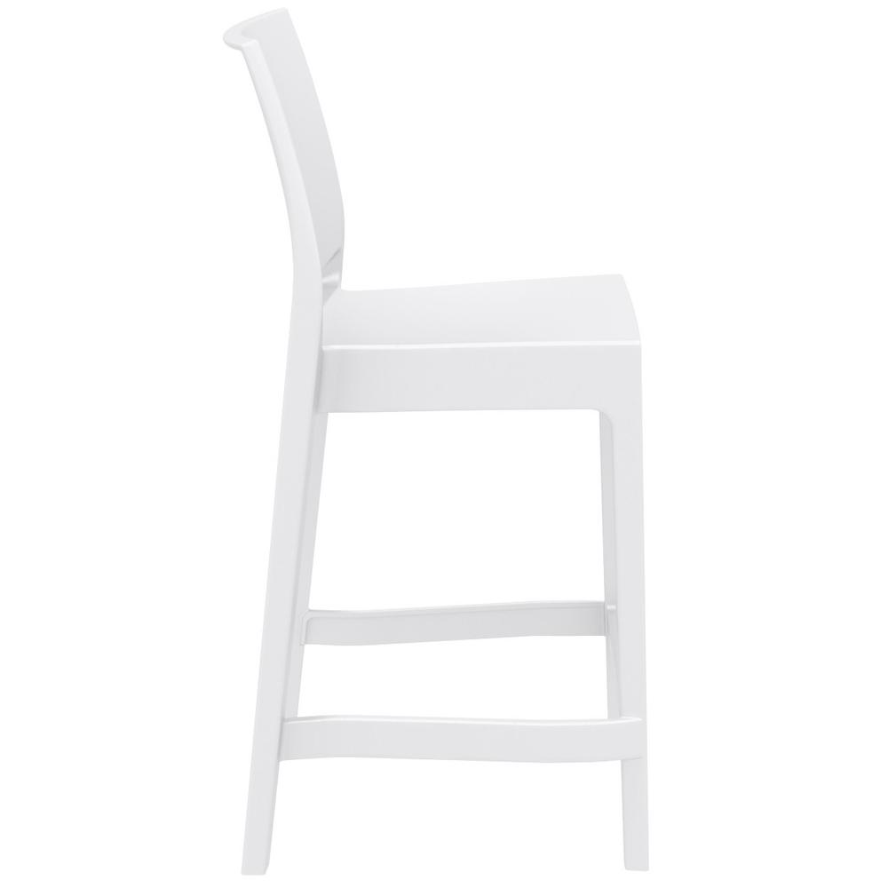 Belen Kox Resin Barstool White， Set of 2