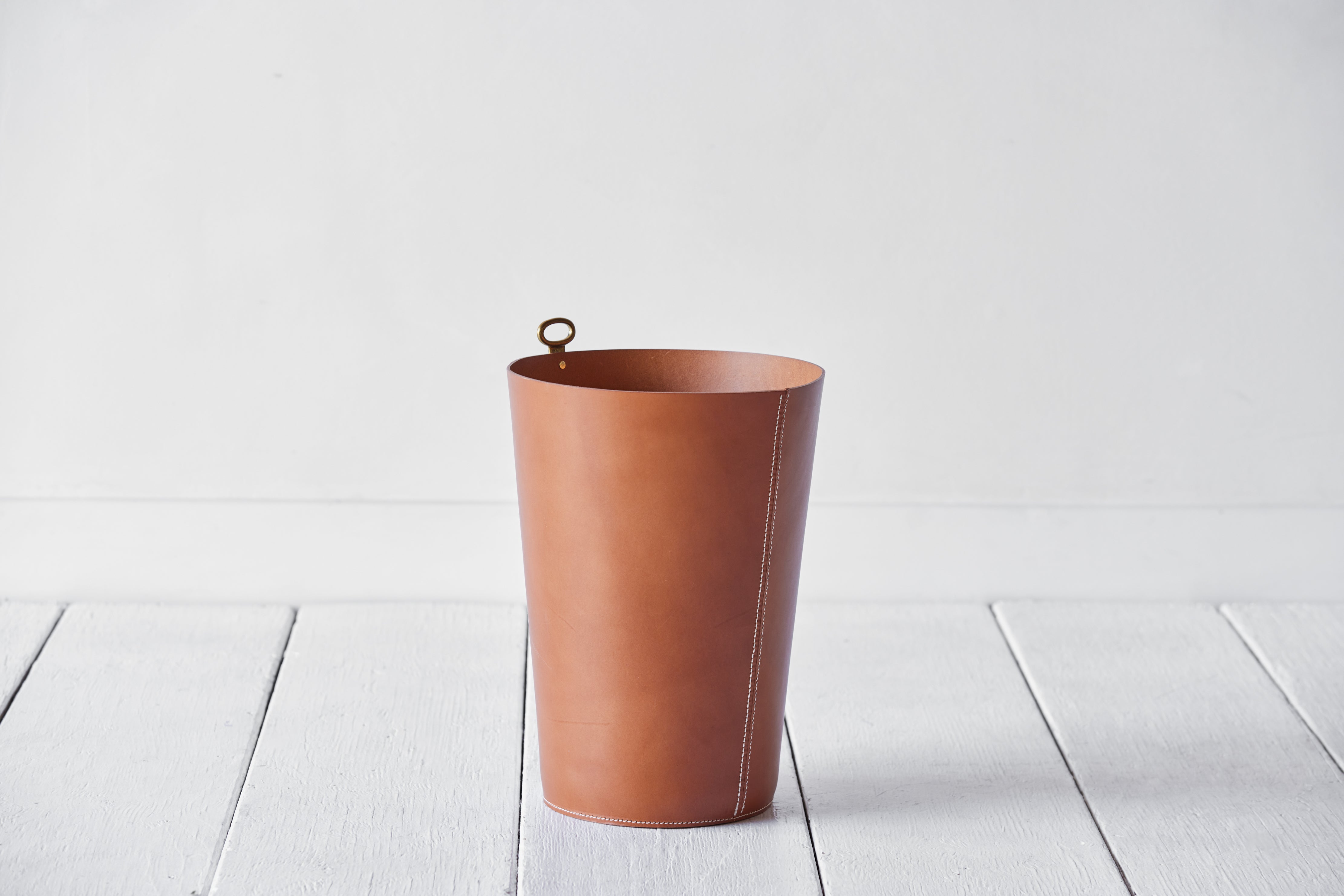 Otis Ingrams, Leather Bin in Ochre