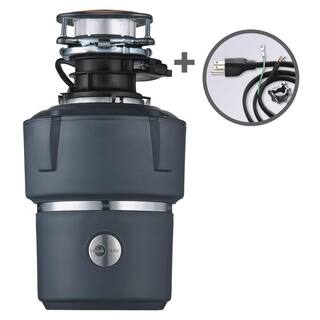 InSinkErator Evolution Cover Control Plus Quiet Series 34 HP Batch Feed Garbage Disposal with Power Cord Kit COVER CONTROL PLUS wCRD-00