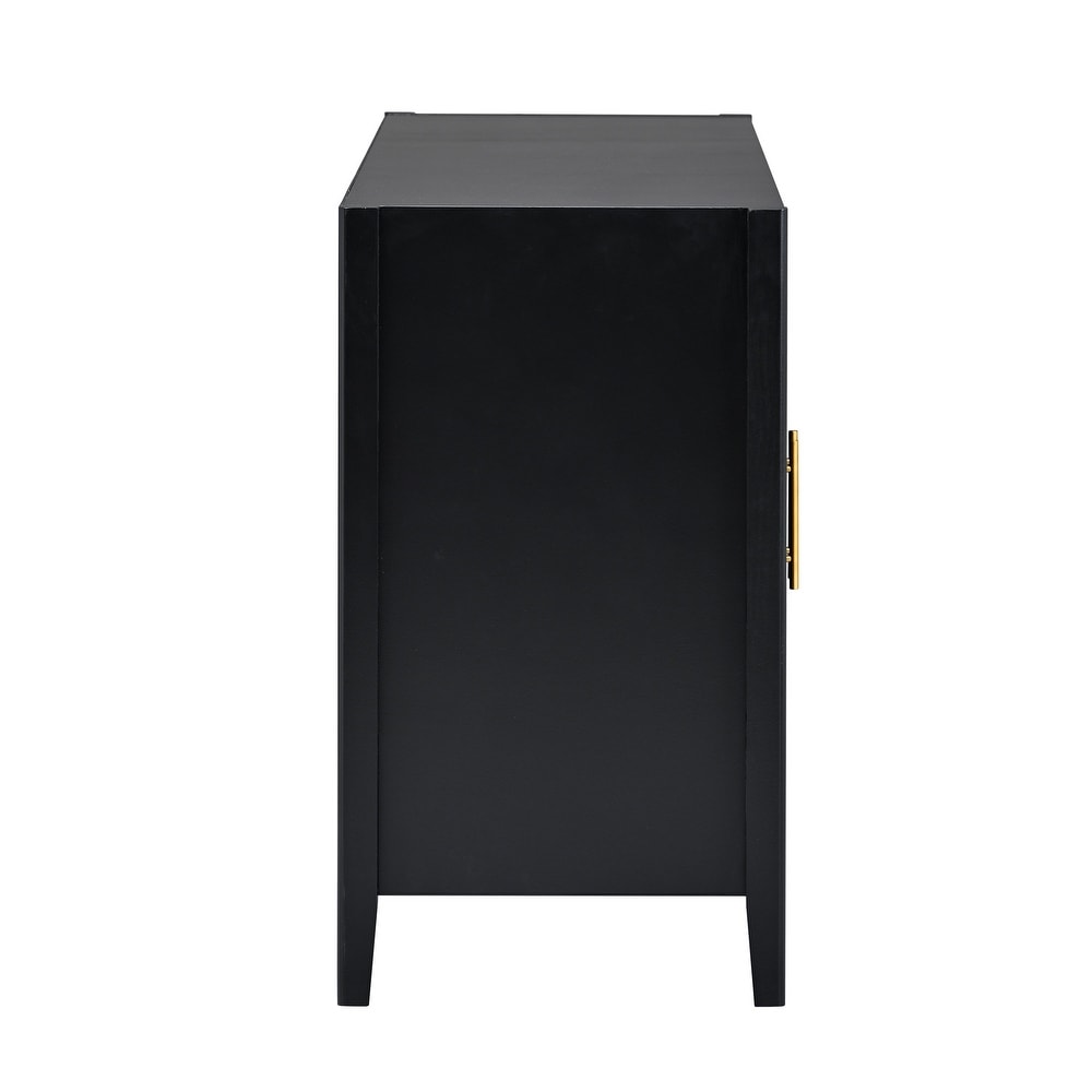 Accent Storage Cabinet Sideboard with Metal Handles