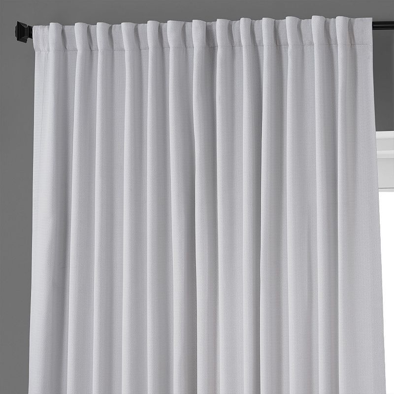 EFF Faux Linen Extra Wide Blackout Window Curtain