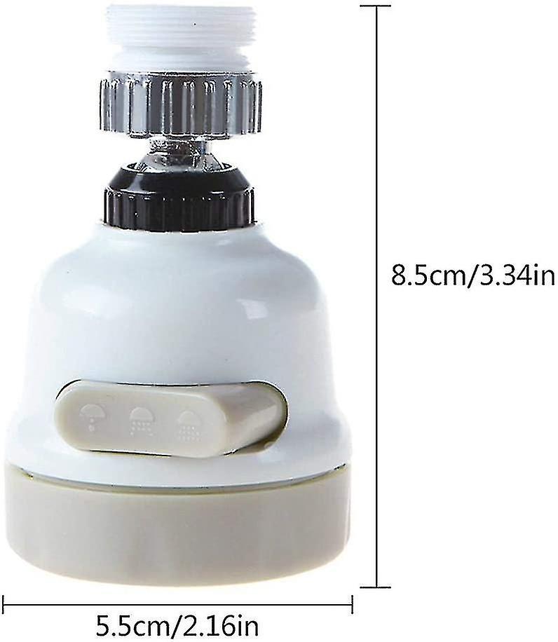 Water Saving Filter 360 Degree Removable Kitchen Faucet Head 3 Modes Adjustable Shower Head