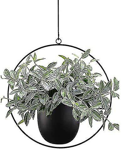 Metal Hanging Planter With Hanging Chain - Indoor/outdoor Garden Decoration