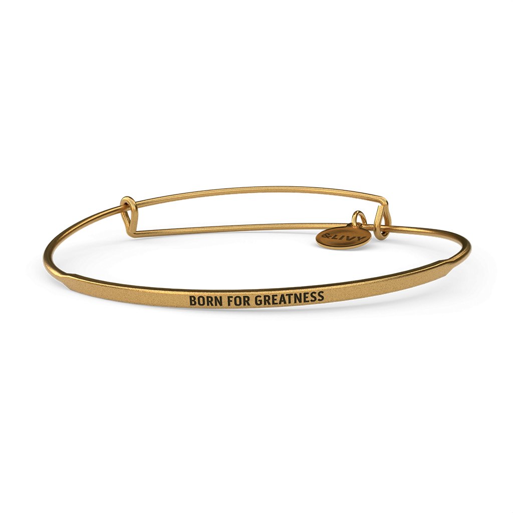 &Livy  Posy Wire Bracelet - Born For Greatness