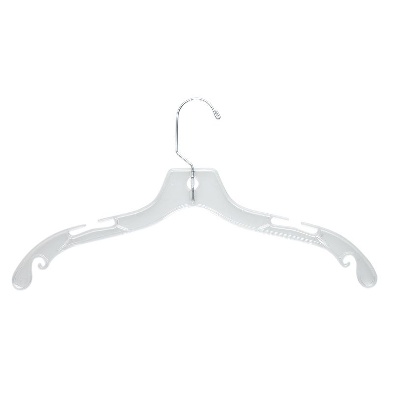 Honey-Can-Do Clear Plastic Hangers 24-Pack Set