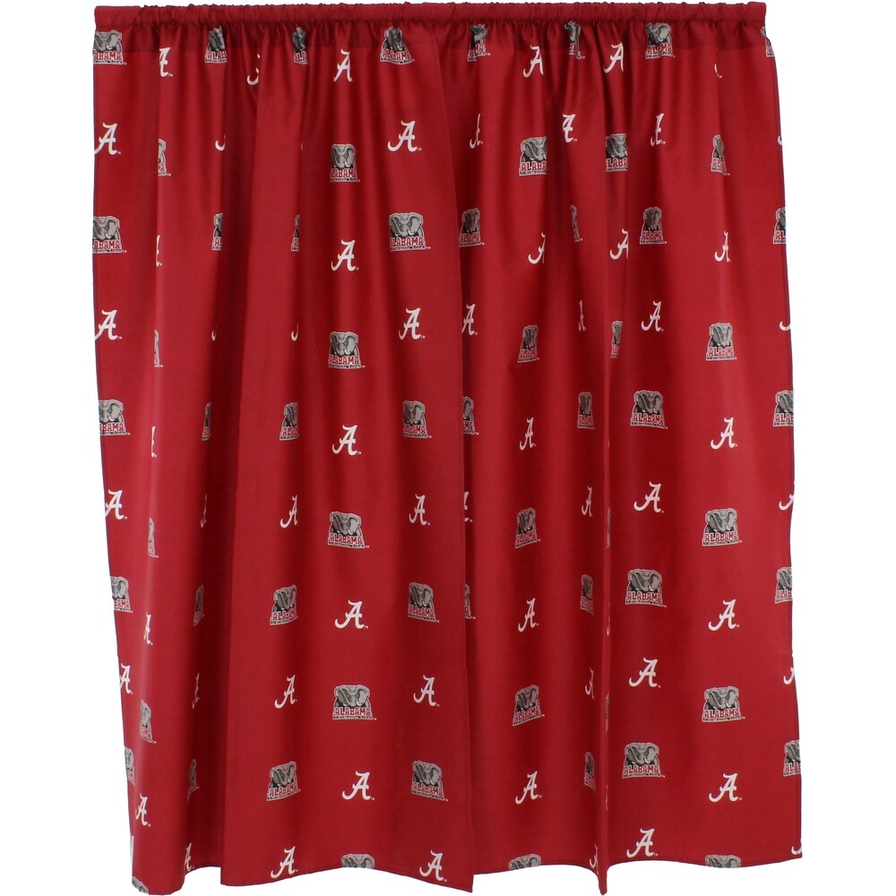 Alabama Crimson Tide 100% Cotton  Curtain Panels  Set of 2
