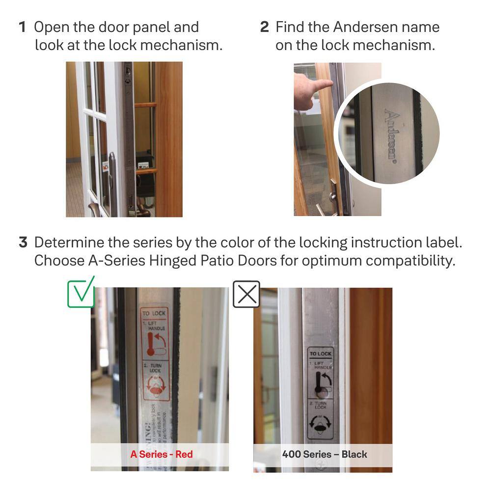 Assure Lock for Andersen Patio Doors Satin Nickel No Cylinder Deadbolt with Wi-Fi and Touchscreen Keypad YRM276-CB1-619