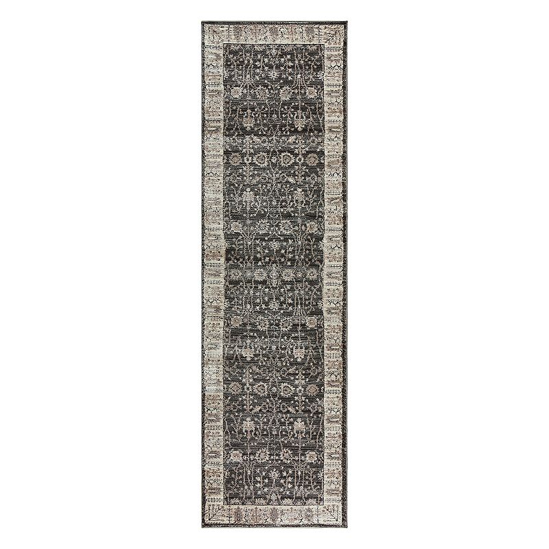 Rizzy Home Panache Traditional Distressed Ornate III Geometric Rug