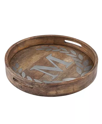 The GG Collection Heritage Collection Monogram Mango Wood Round Tray