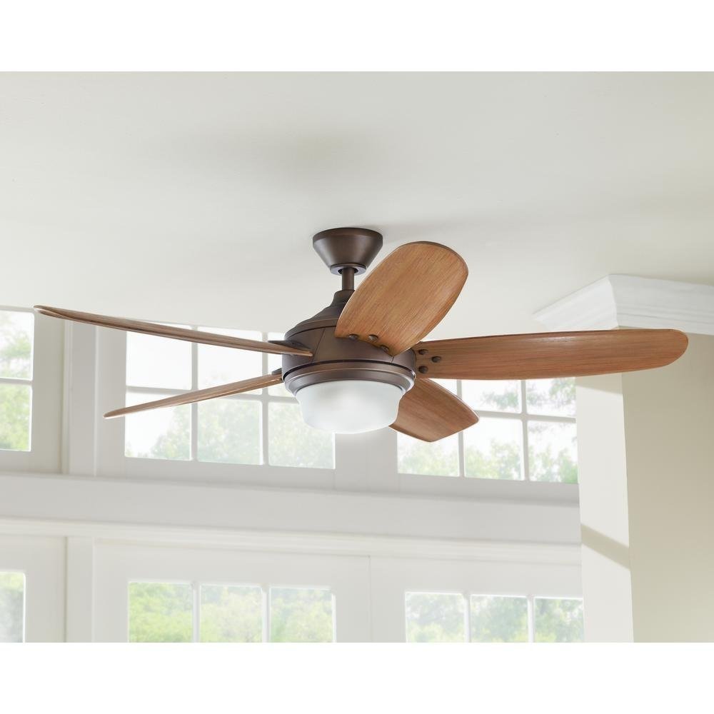 Home Decorators CollectionBreezmore 56 in. LED Indoor Mediterranean Bronze Ceiling Fan with Light Kit and Remote Control