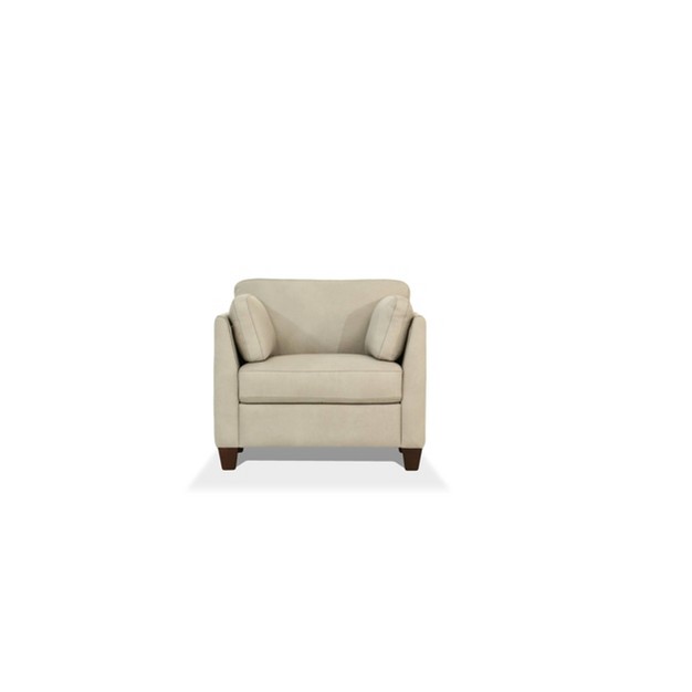 Matias Chair Dusty White Leather Acme Furniture