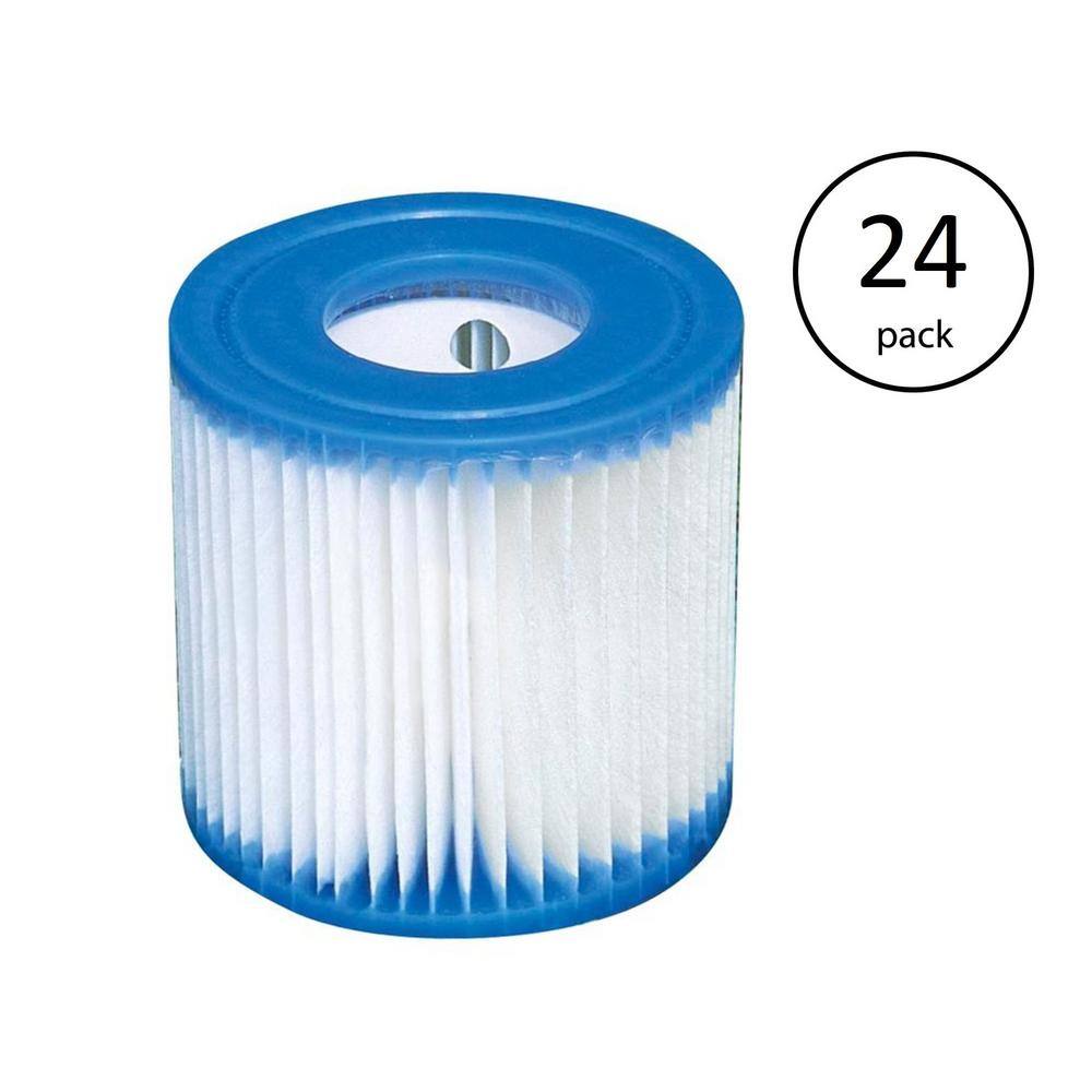 Intex Type H Easy Set Filter Cartridge Replacement for Swimming Pools (10-Pack) 10 x 29007E