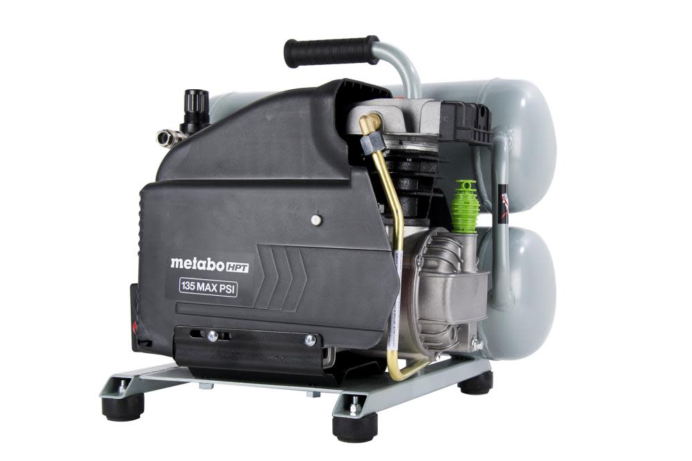 Portable 4 Gallon Twin Stack Air Compressor ;