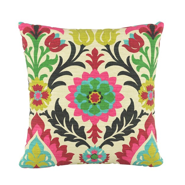 Floral Square Throw Pillow Skyline Furniture