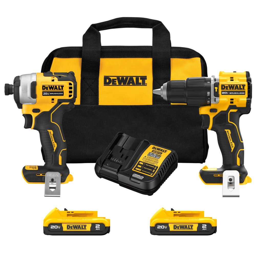 DW ATOMIC 20V MAX Brushless 2 Tool Combo Kit DCK226D2 from DW