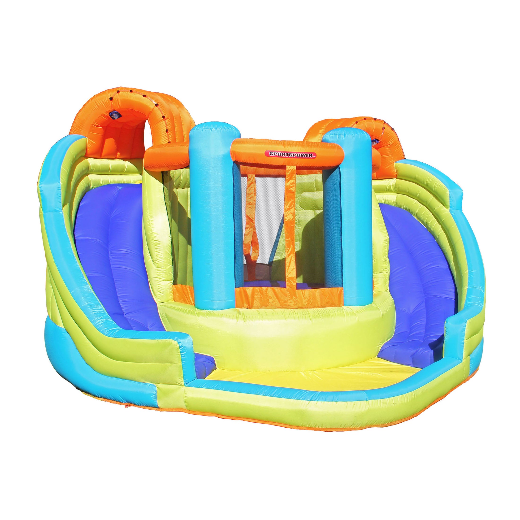 Sportspower Double Water Slide and Bouncer with Blower