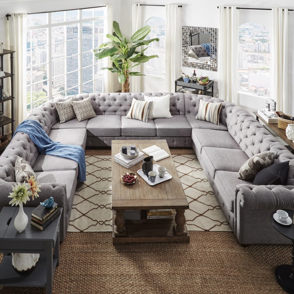 Knightsbridge Chesterfield 11 Seat Sectional by iNSPIRE Q Artisan