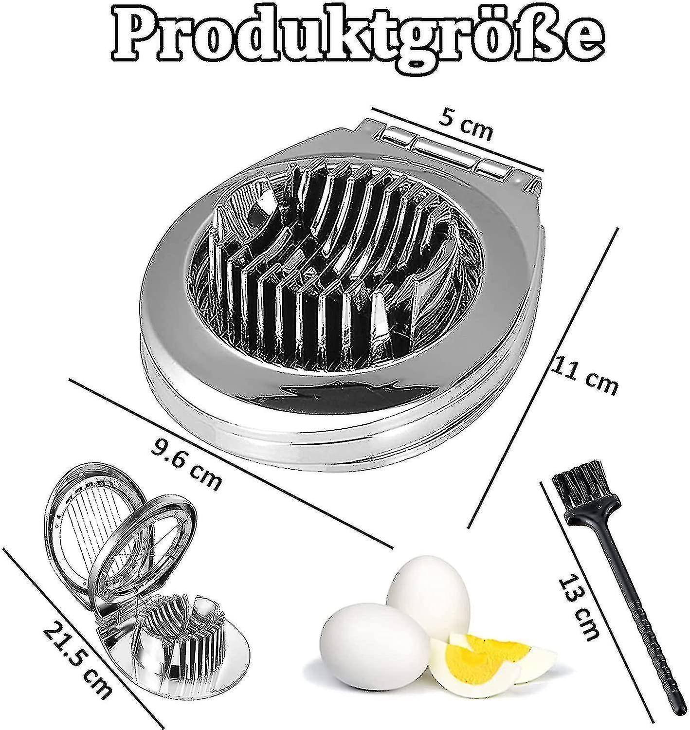 50pcs Egg Slicer Made Of Stainless Steel， 2 In 1 Slices Egg Slicer Egg Slicer Cutter Without Cleanin