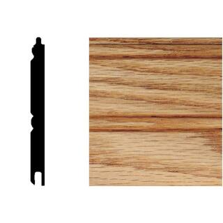 HOUSE OF FARA 516 in. x 3-18 in. x 32 in. Oak Tongue and Groove Wainscot (6-Piece) W32O